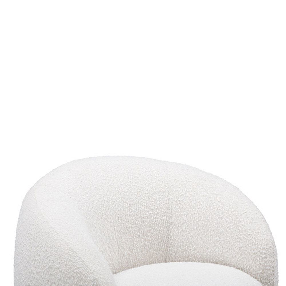 D.I Designs Bighton Club Chair in White Nicholas John Interiors