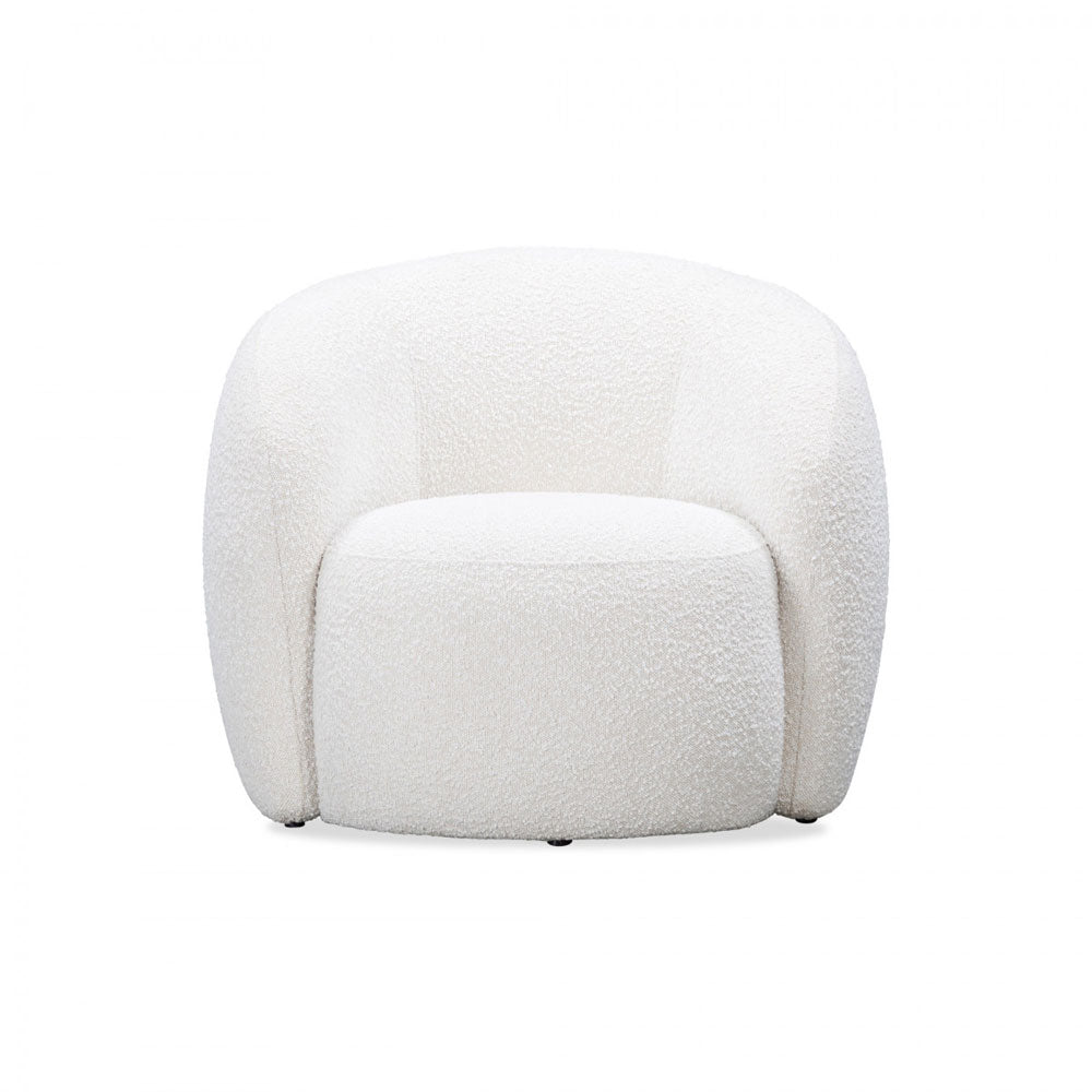 D.I Designs Bighton Club Chair in White Nicholas John Interiors