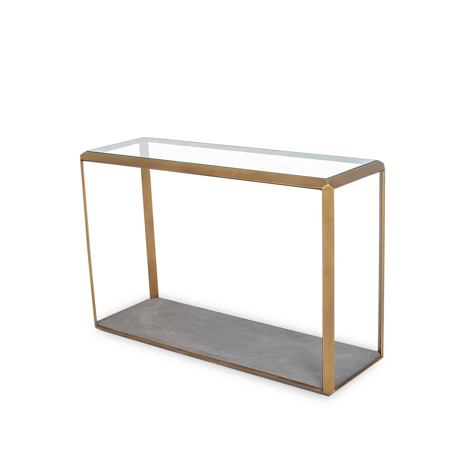 D.I Designs Elmley Glass Top Console Table Nicholas John Interiors