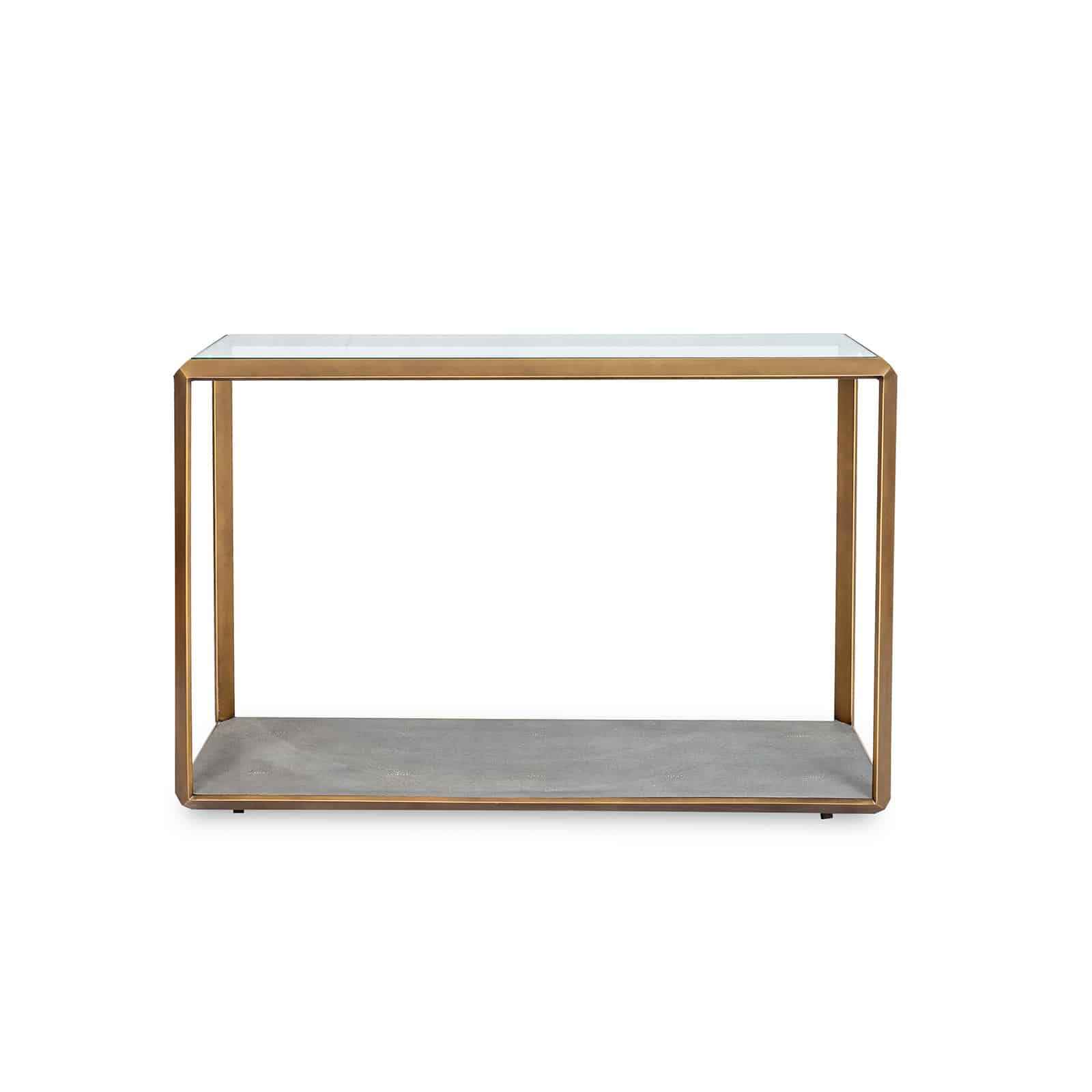 D.I Designs Elmley Glass Top Console Table Nicholas John Interiors