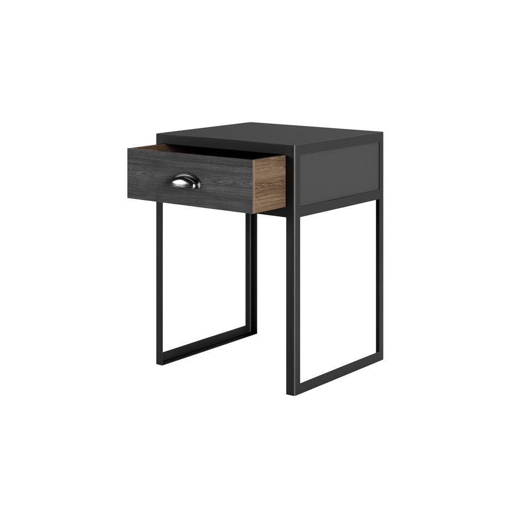 D.I Designs Grafton Industrial Style Bedside Table Nicholas John Interiors