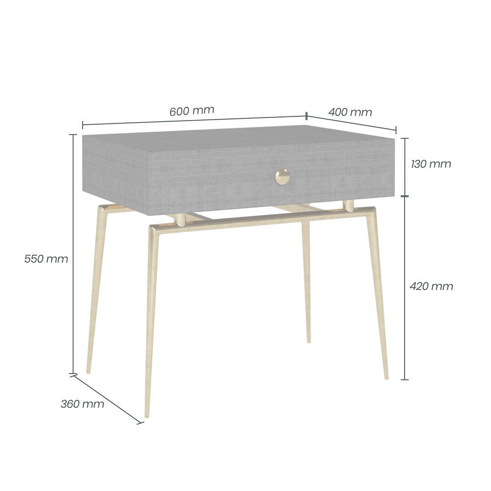 D.I Designs Greyshott Bedside Table Nicholas John Interiors