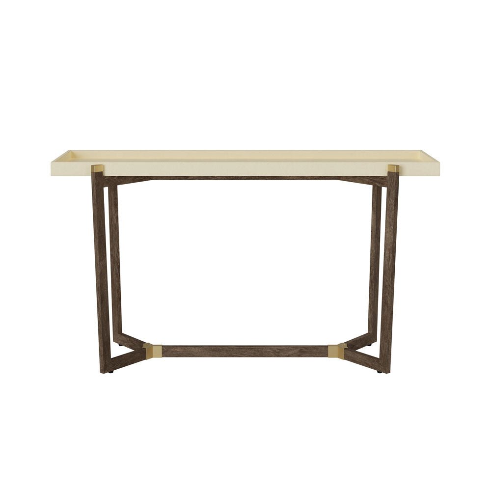 D.I Designs Hambledon Console - Cream Shagreen Nicholas John Interiors