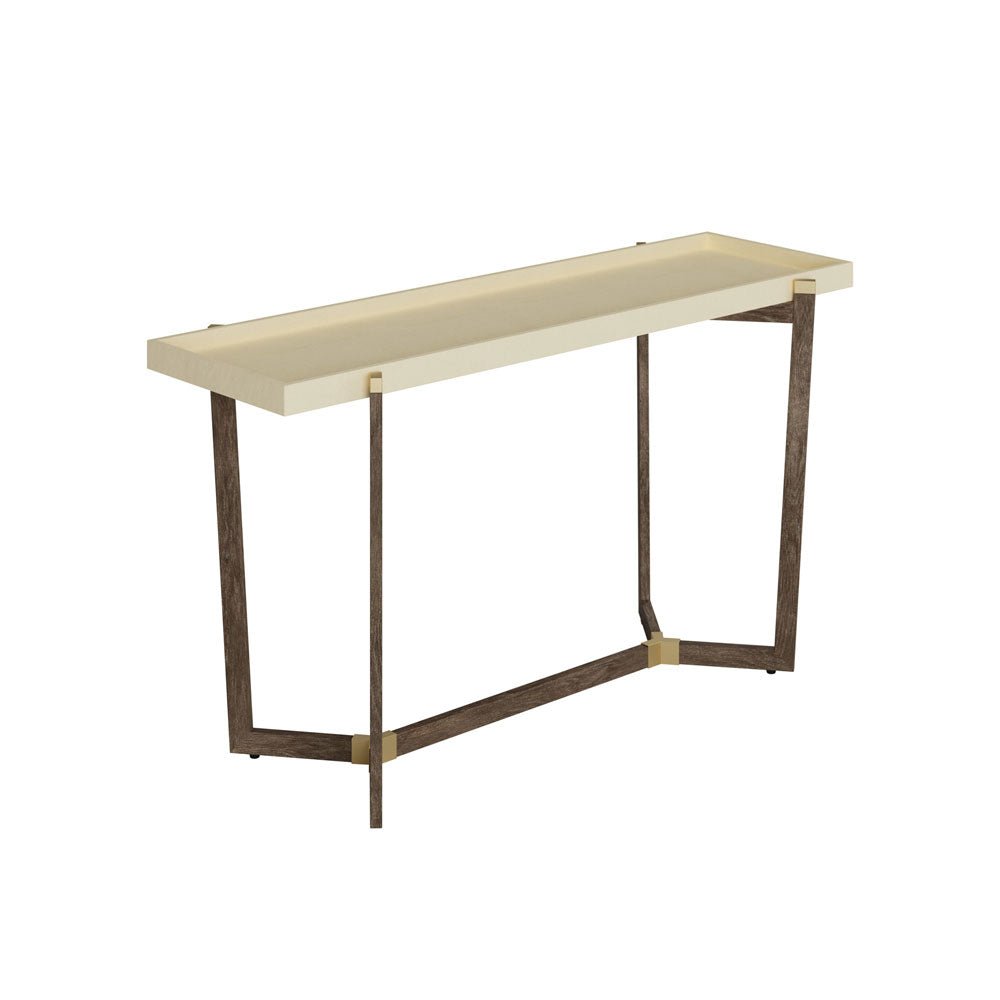 D.I Designs Hambledon Console - Cream Shagreen Nicholas John Interiors