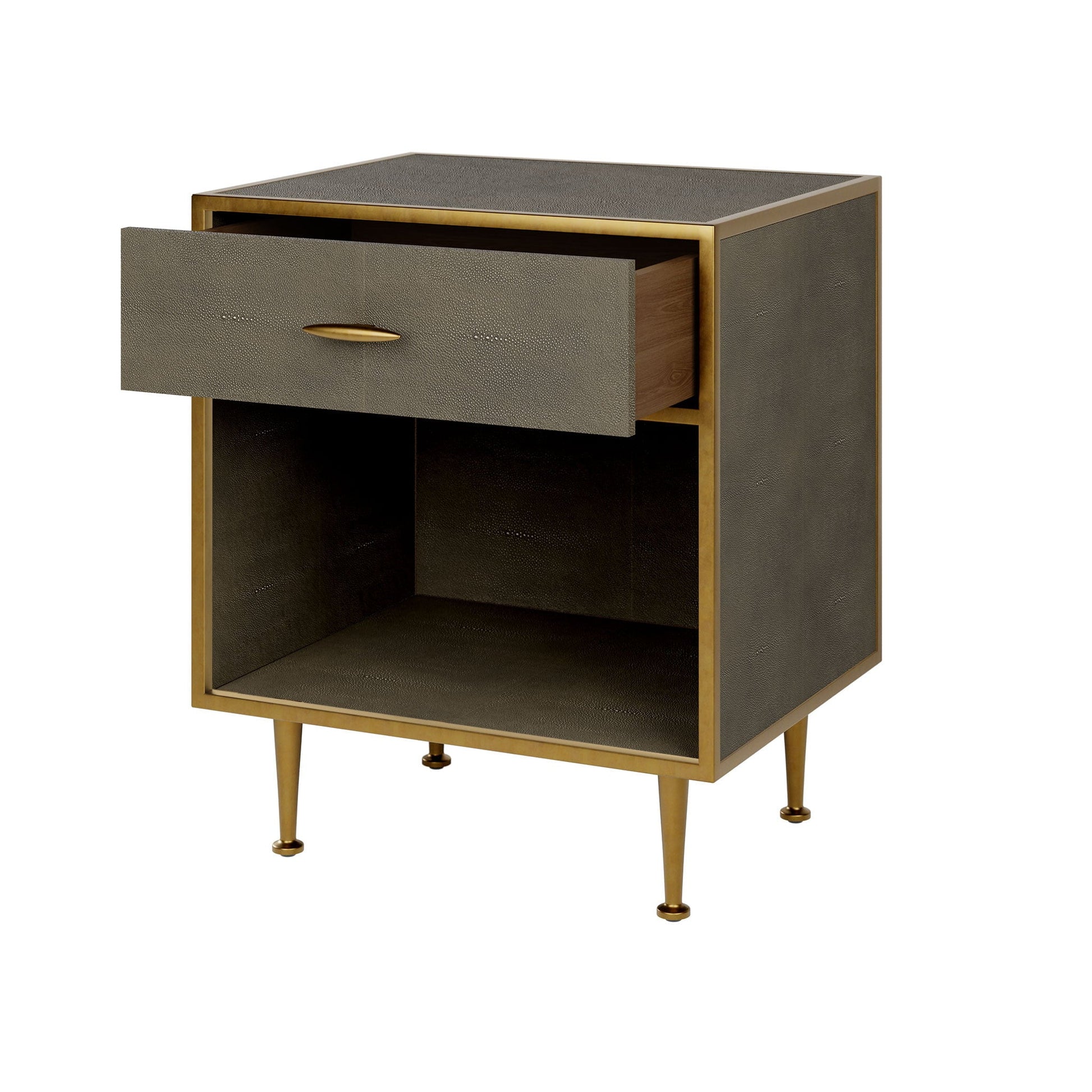 D.I Designs Hampton Grey Bedside Table Nicholas John Interiors