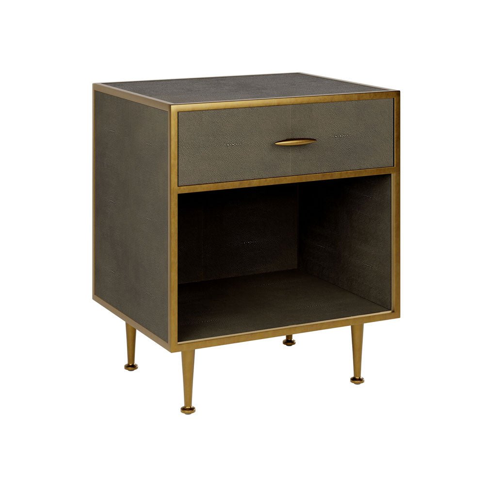 D.I Designs Hampton Grey Bedside Table Nicholas John Interiors