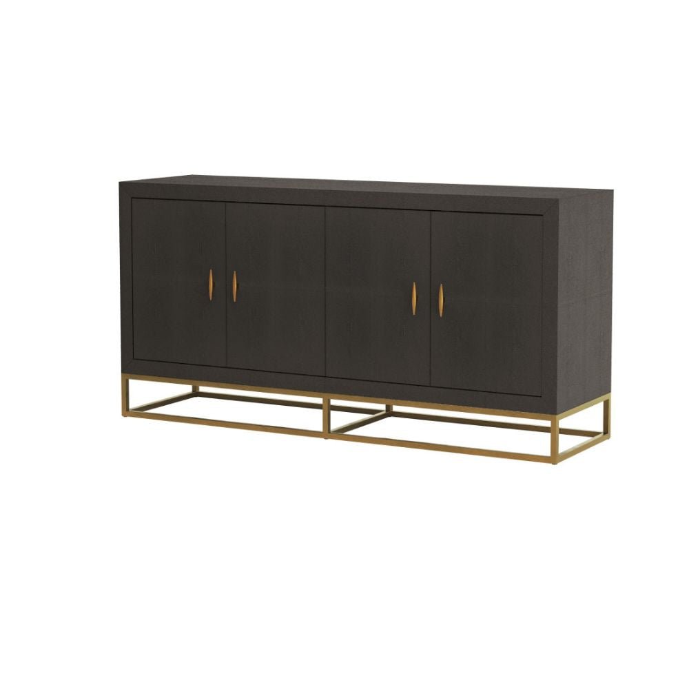 D.I Designs Hampton Sideboard in Brown Shagreen Nicholas John Interiors