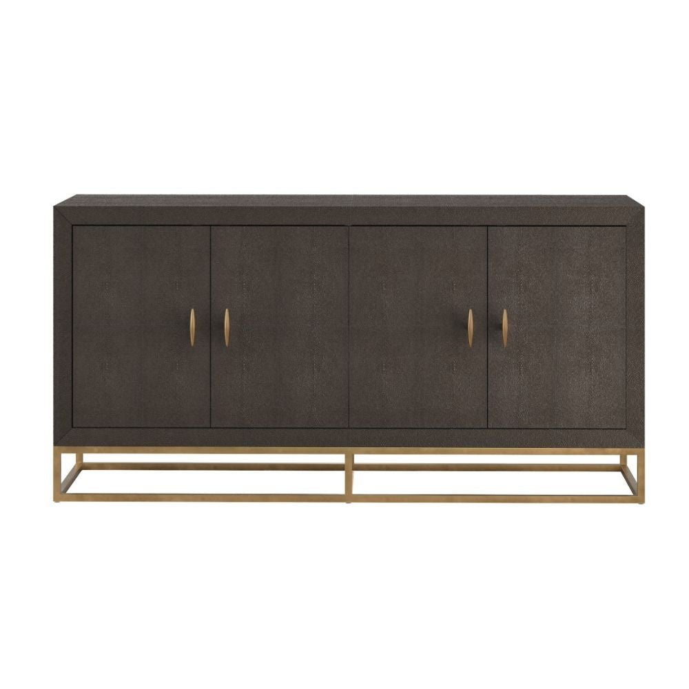 D.I Designs Hampton Sideboard in Brown Shagreen Nicholas John Interiors