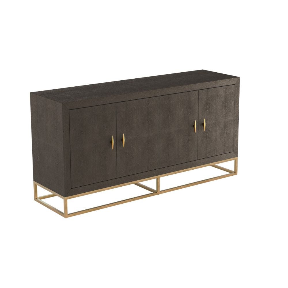 D.I Designs Hampton Sideboard in Brown Shagreen Nicholas John Interiors