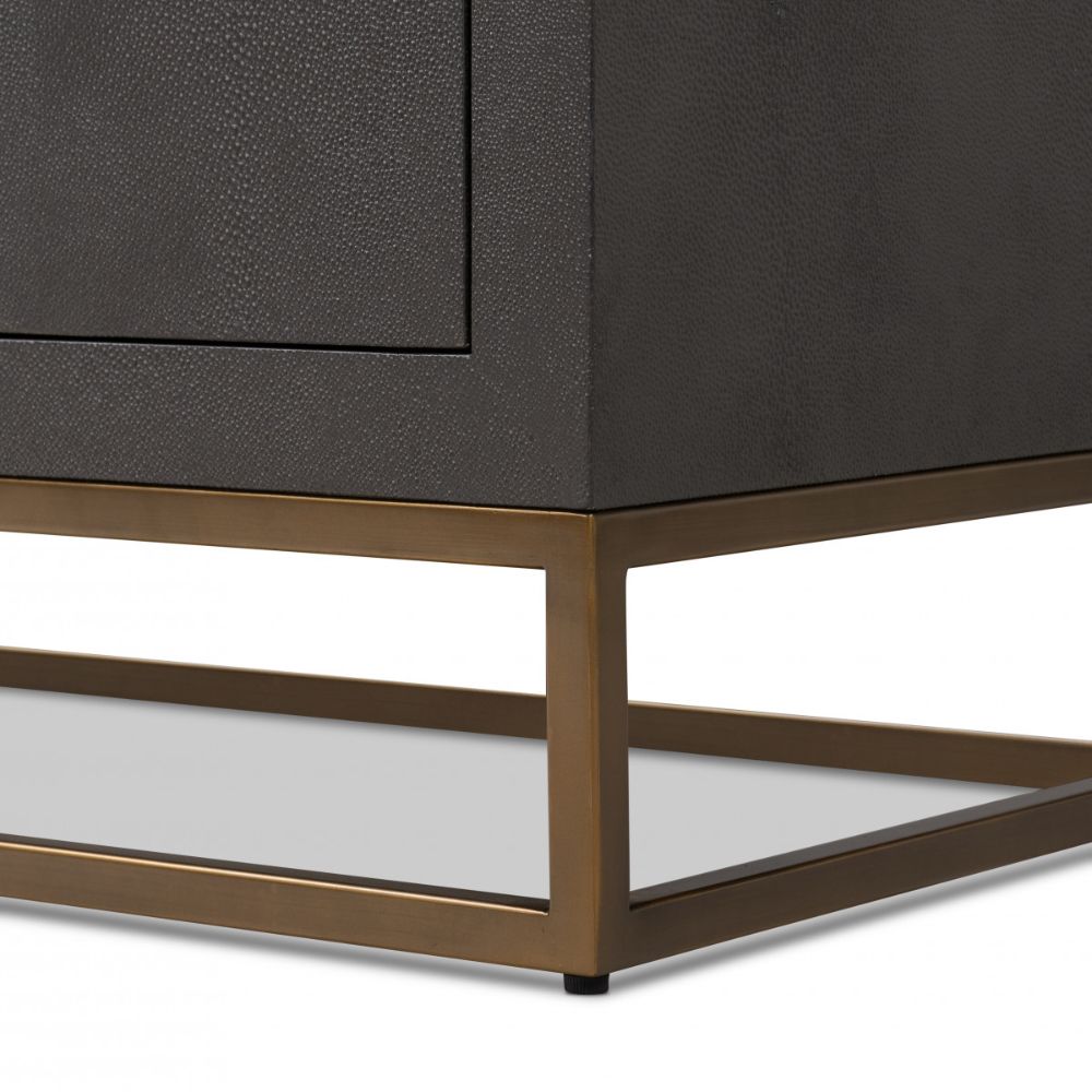 D.I Designs Hampton Sideboard in Brown Shagreen Nicholas John Interiors