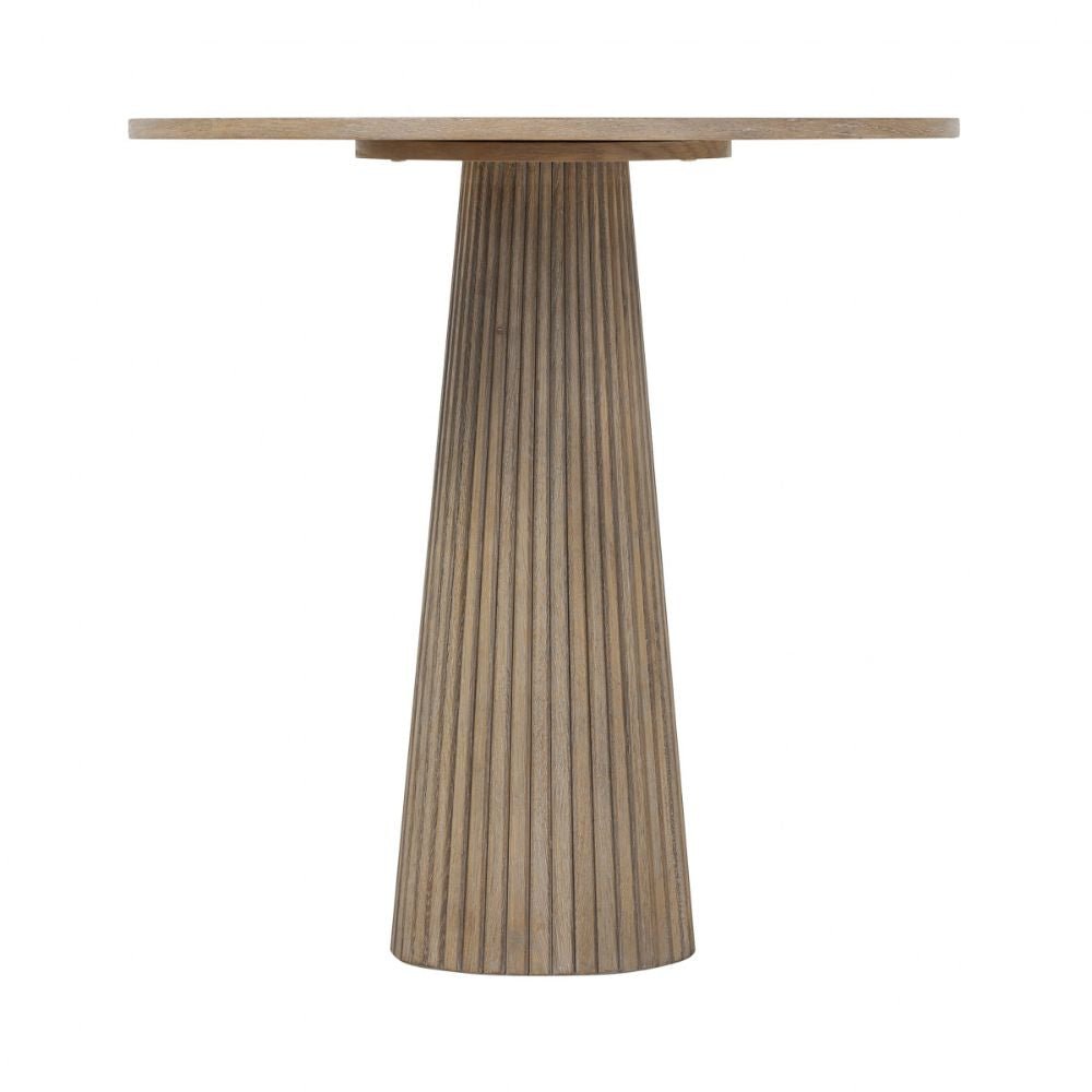 D.I Designs Leckford Ribbed Occasional Table in Aged Oak Nicholas John Interiors