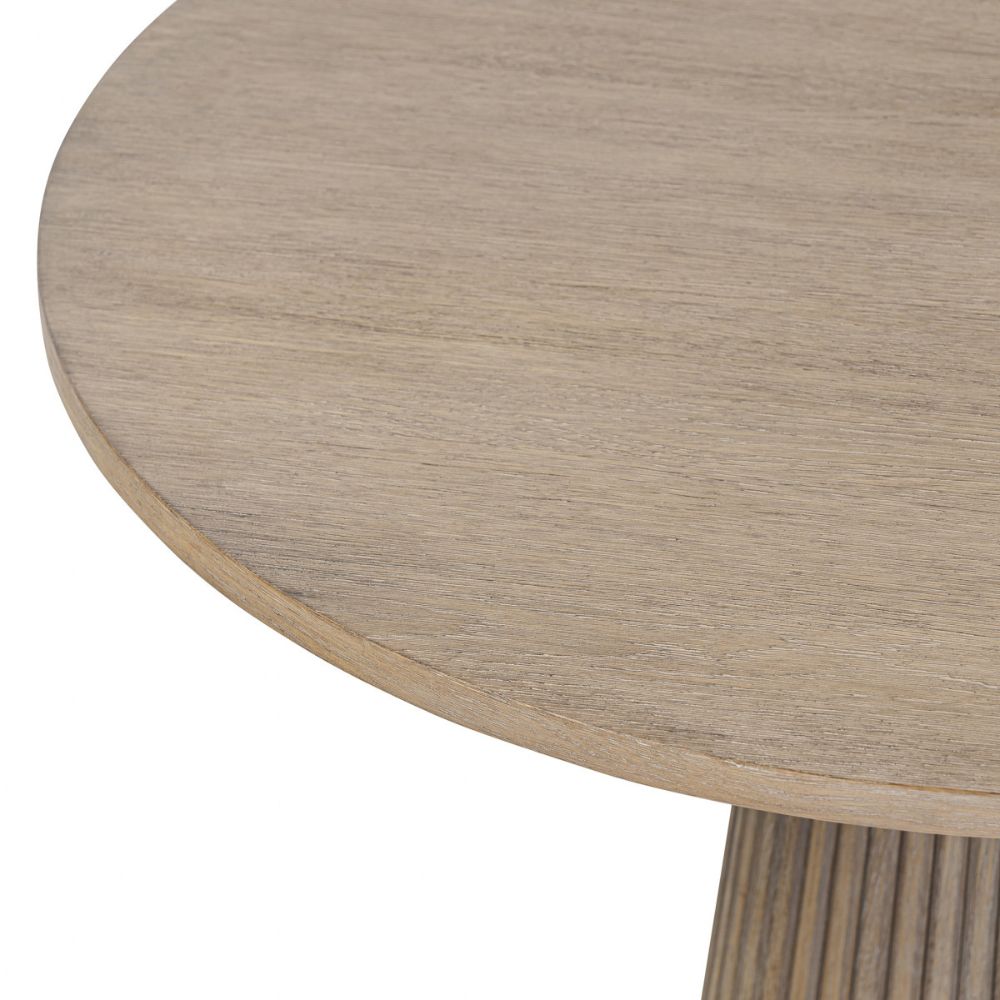 D.I Designs Leckford Ribbed Occasional Table in Aged Oak Nicholas John Interiors