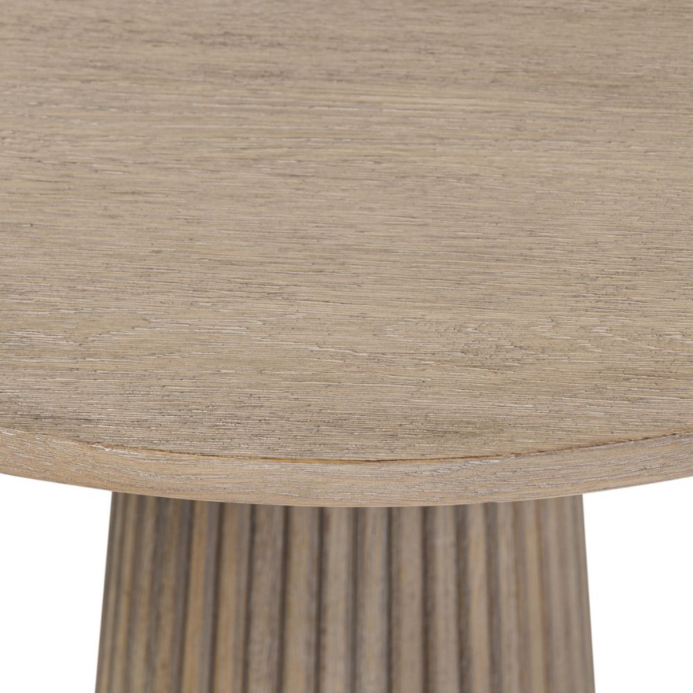 D.I Designs Leckford Ribbed Occasional Table in Aged Oak Nicholas John Interiors