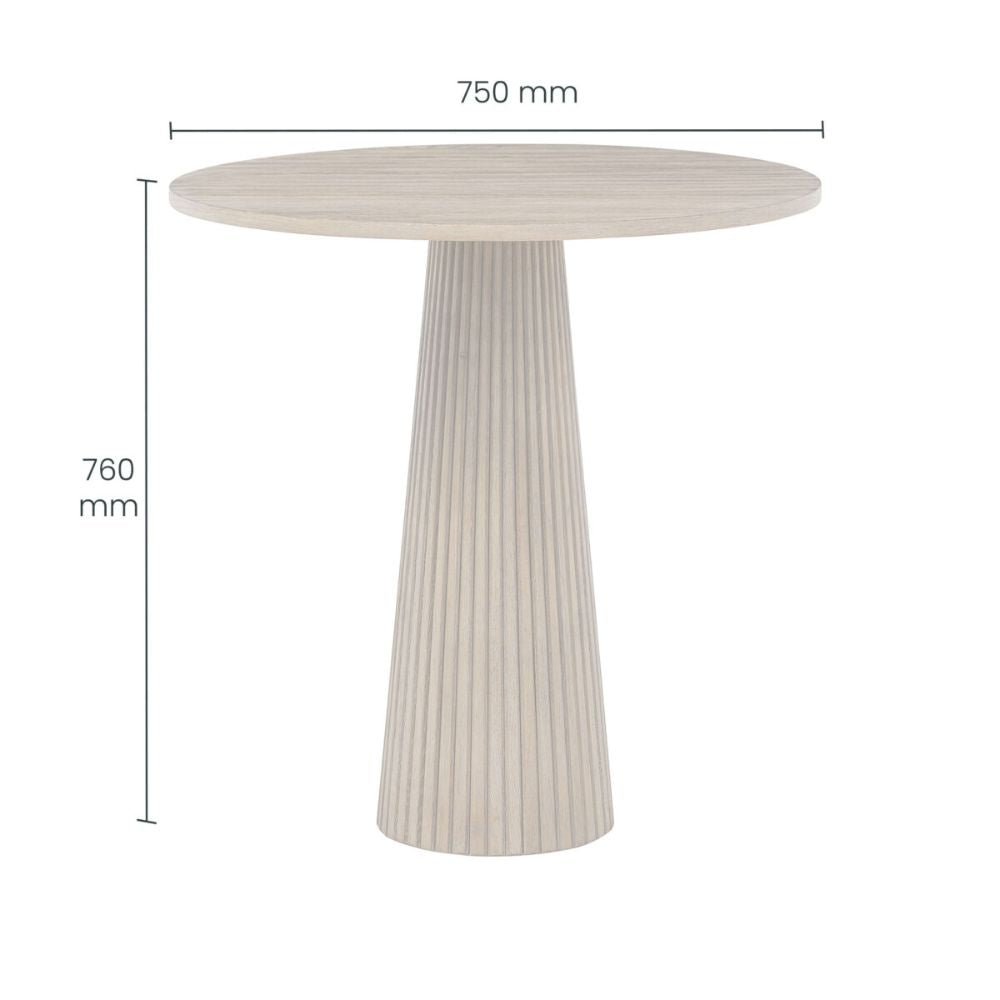 D.I Designs Leckford Ribbed Occasional Table in Aged Oak Nicholas John Interiors