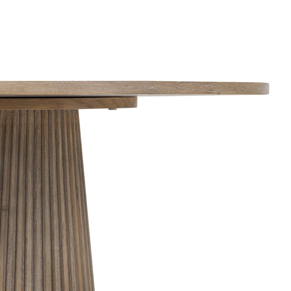 D.I Designs Leckford Ribbed Occasional Table in Aged Oak Nicholas John Interiors