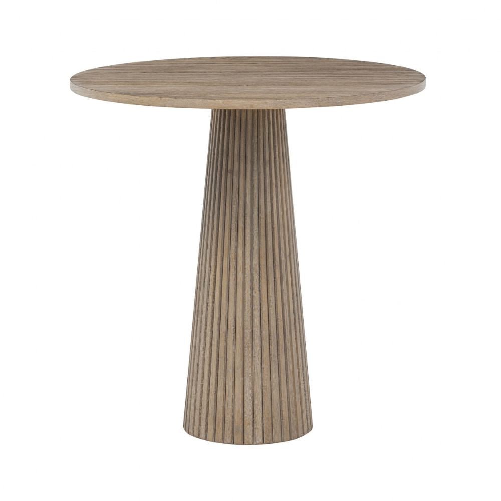 D.I Designs Leckford Ribbed Occasional Table in Aged Oak Nicholas John Interiors