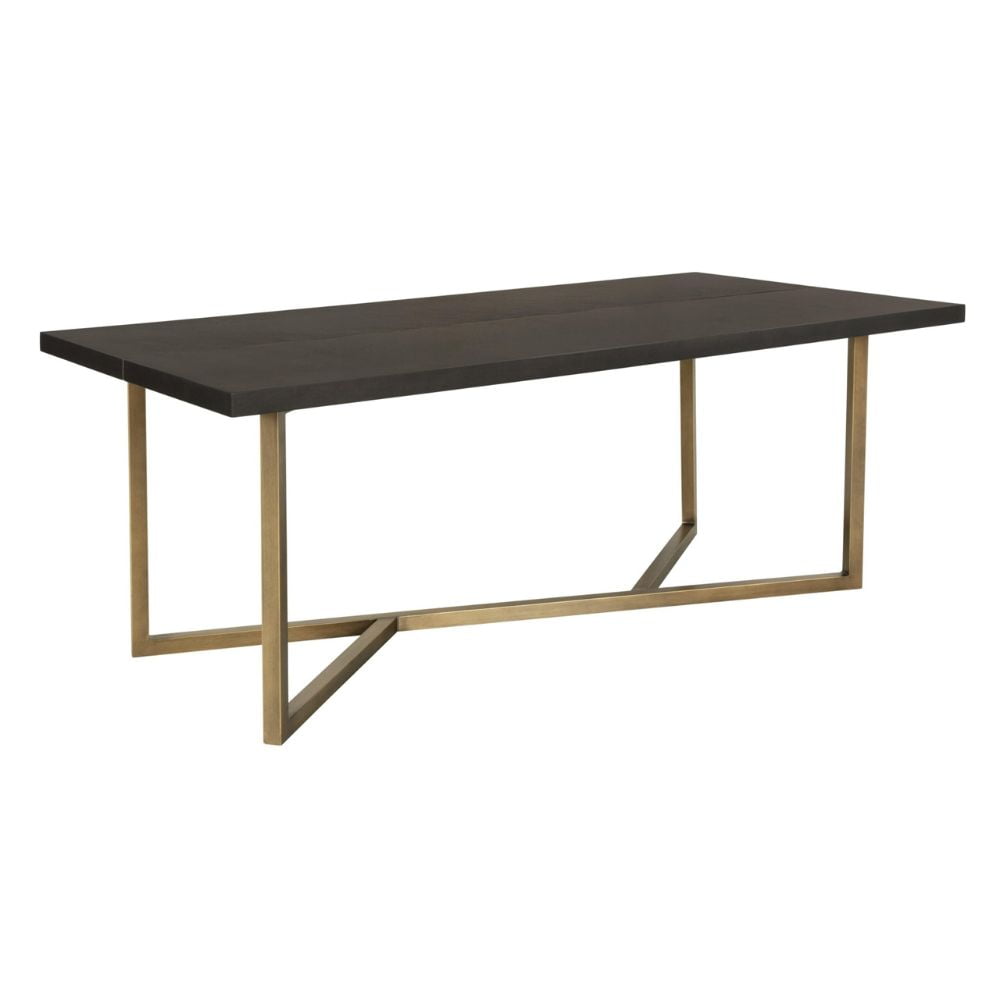 D.I Designs Overbury Chocolate Brown Dining Table Nicholas John Interiors