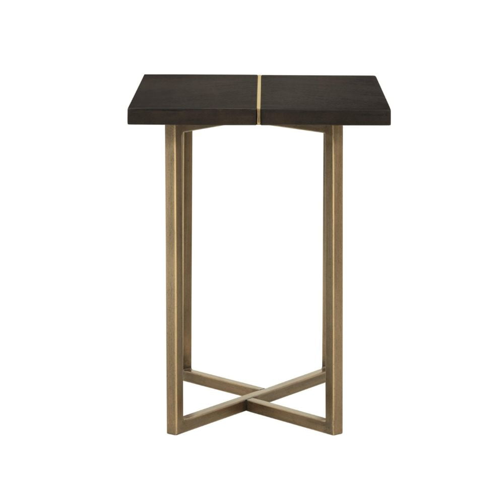 D.I Designs Overbury Chocolate Brown End Table Nicholas John Interiors