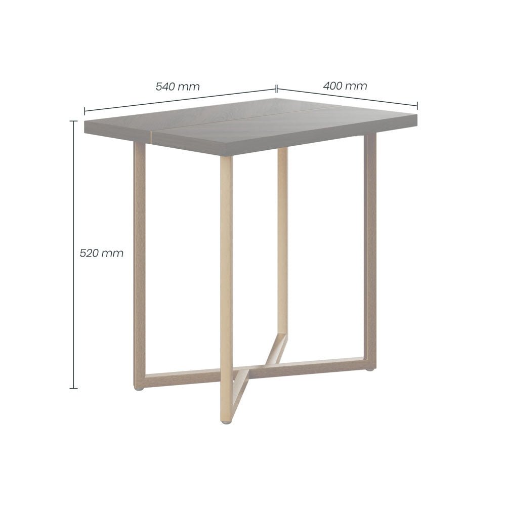 D.I Designs Overbury Chocolate Brown End Table Nicholas John Interiors