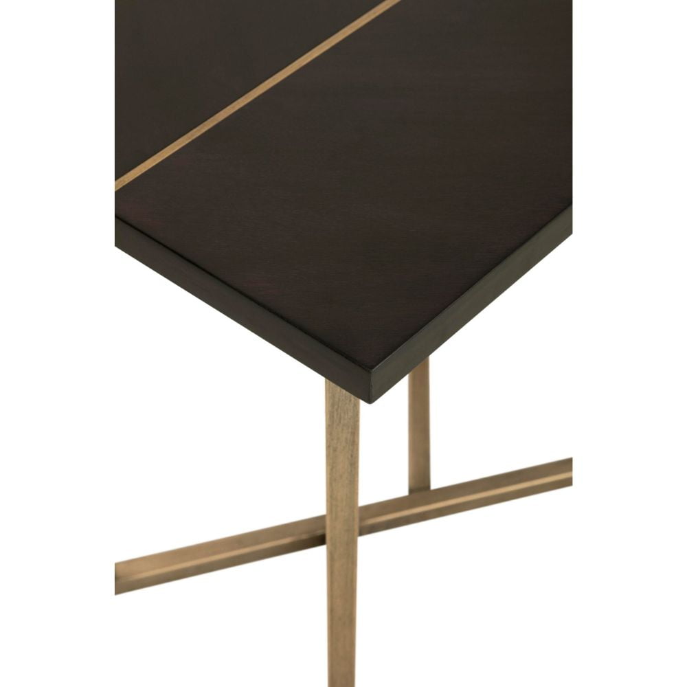 D.I Designs Overbury Chocolate Brown End Table Nicholas John Interiors