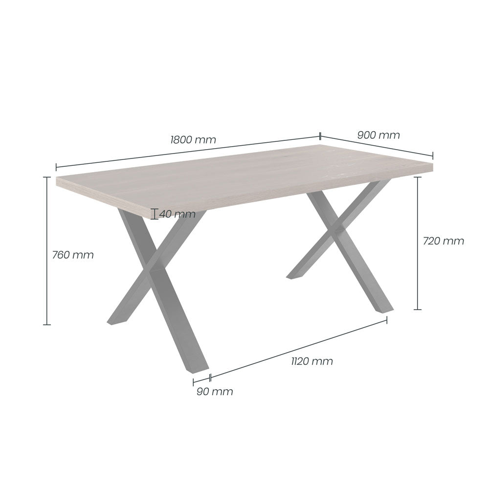 D.I Designs Pershore Aged Oak Dining Table Nicholas John Interiors