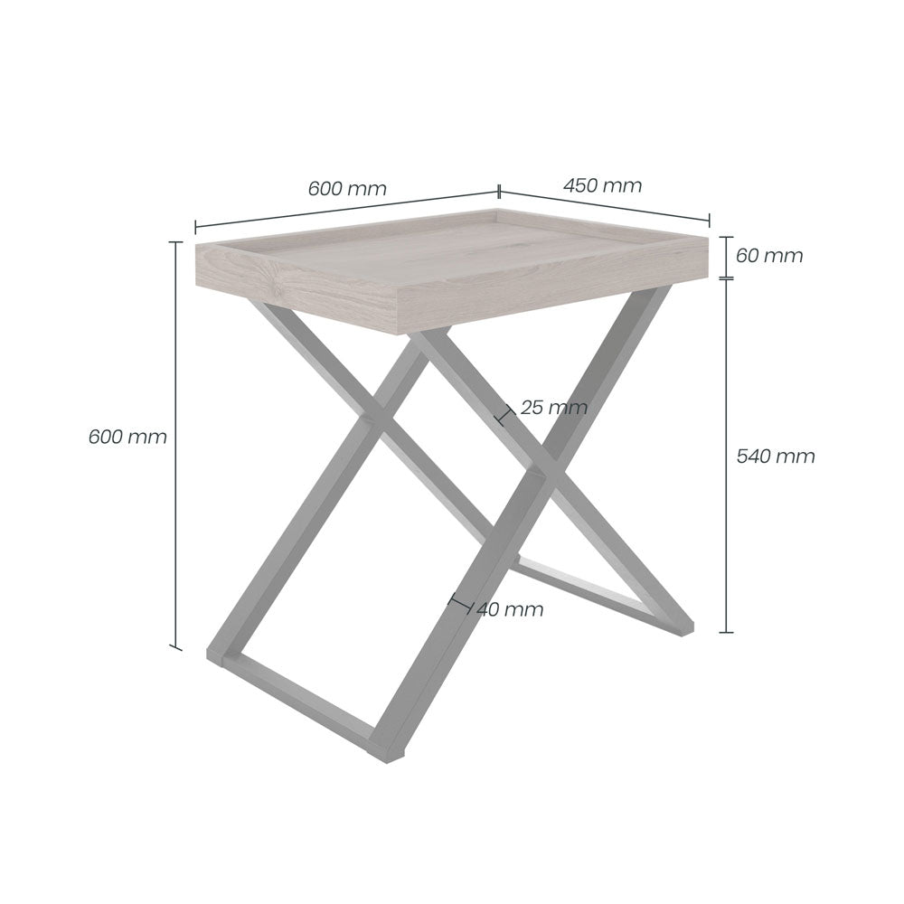 D.I Designs Pershore Aged Oak End Table Nicholas John Interiors