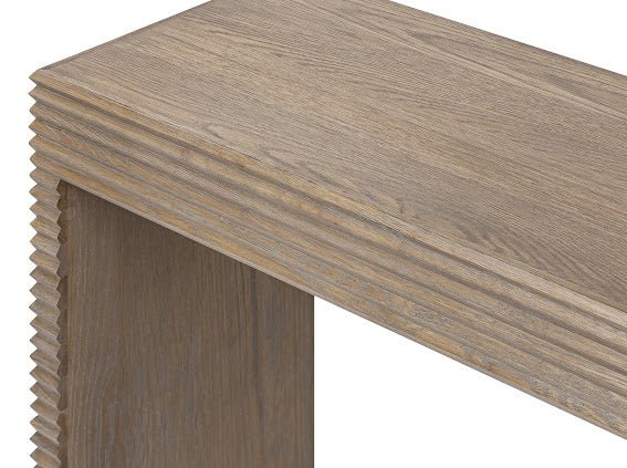 D.I Designs Wickham Ribbed Oak Console Nicholas John Interiors