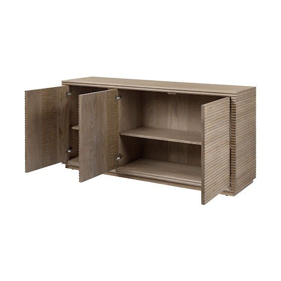 D.I Designs Wickham Ribbed Oak Sideboard Nicholas John Interiors