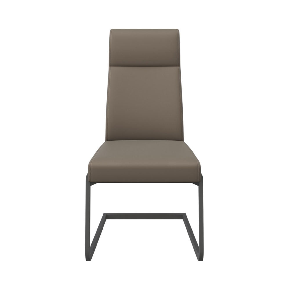 Diego Dining Chair in Taupe with Grey Frame Nicholas John Interiors