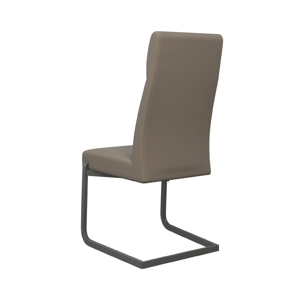 Diego Dining Chair in Taupe with Grey Frame Nicholas John Interiors