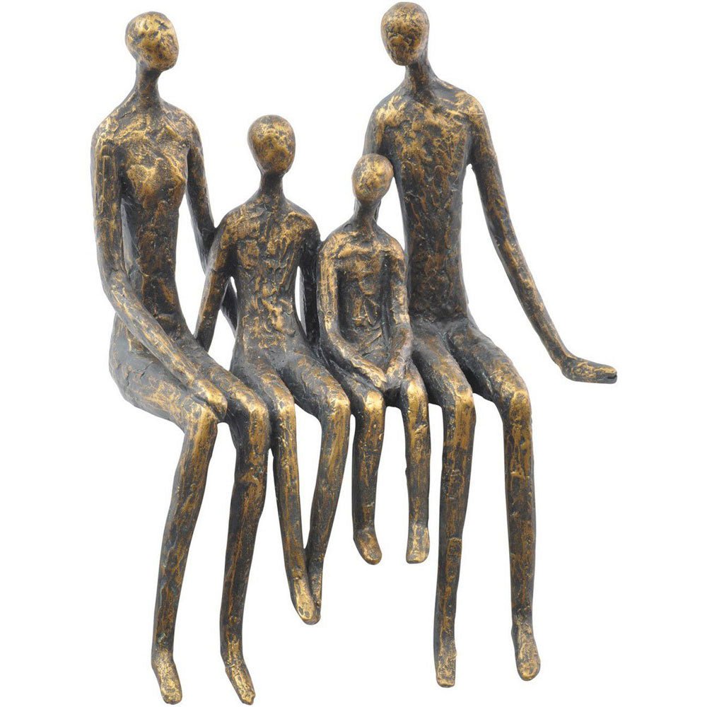 Family of 4 Sitting Shelf Sculpture Nicholas John Interiors