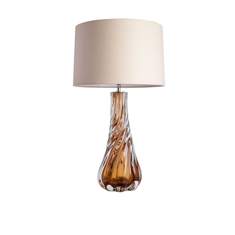 Heathfield & Co Naiad Table Lamp - Amber Nicholas John Interiors