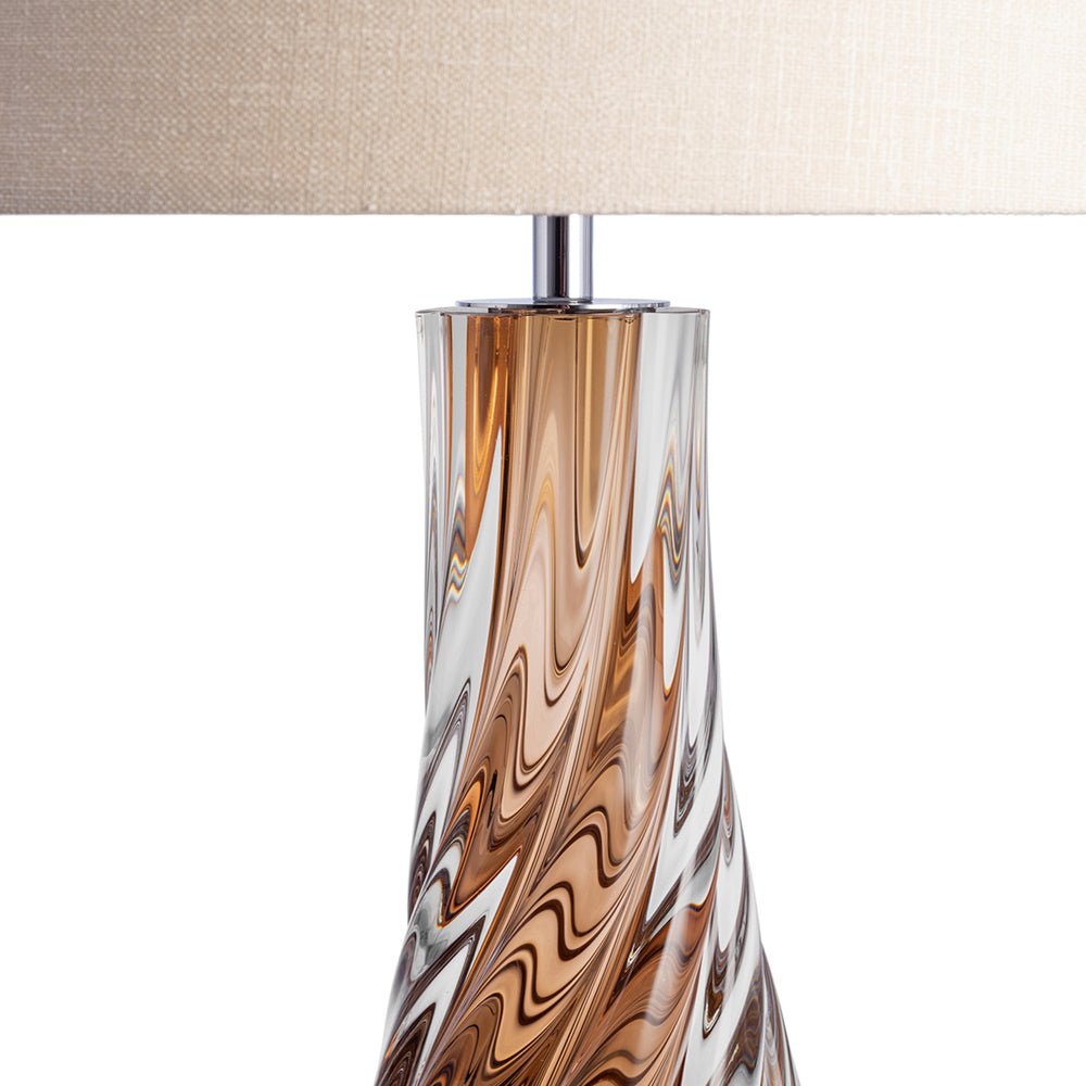 Heathfield & Co Naiad Table Lamp - Amber Nicholas John Interiors