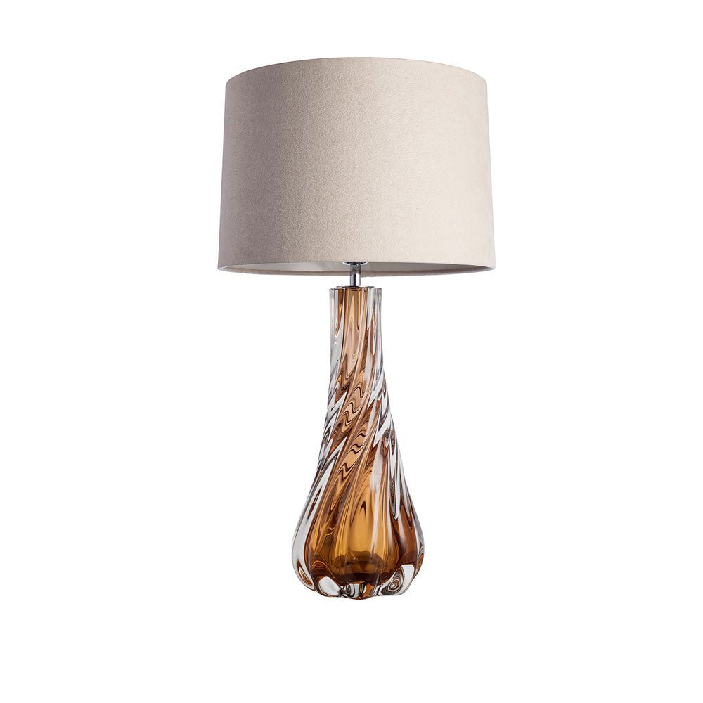 Heathfield & Co Naiad Table Lamp - Amber Nicholas John Interiors