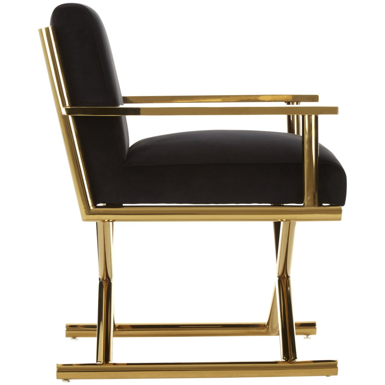 Hendle Black Velvet Chair Nicholas John Interiors