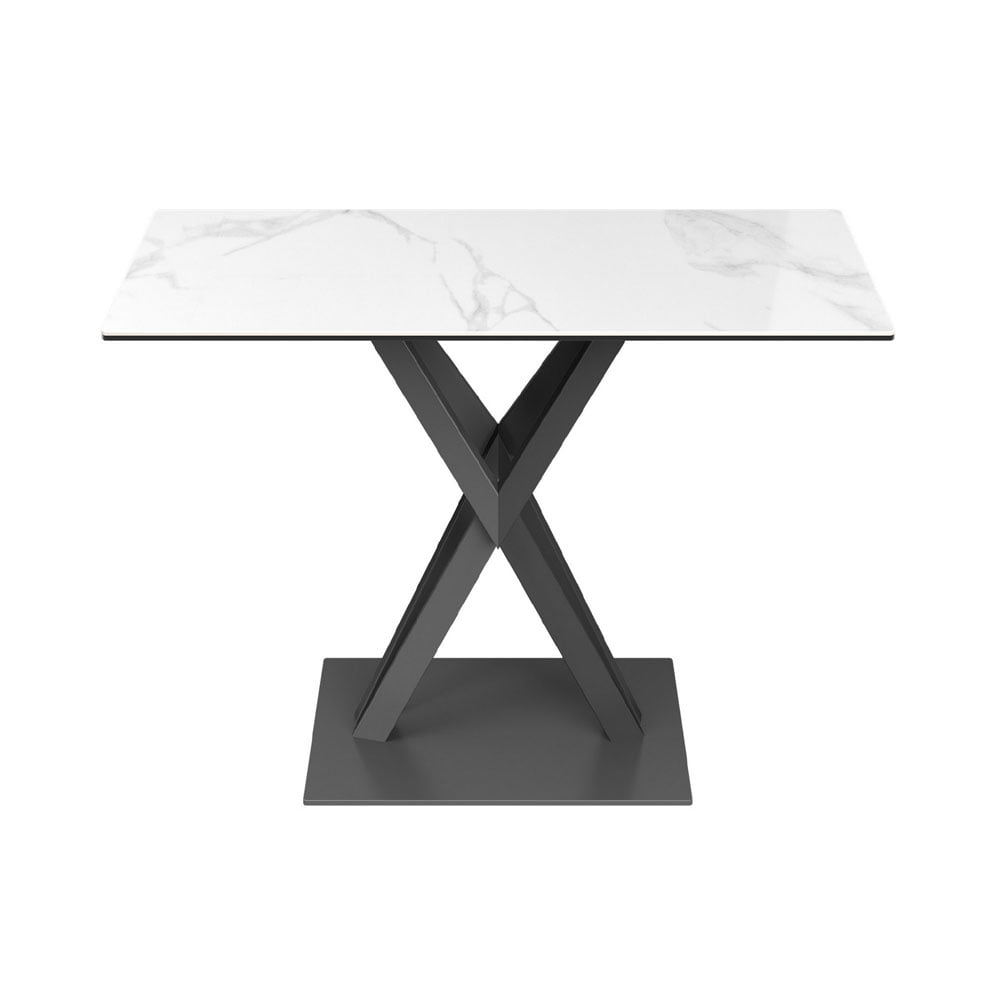 Kaito White Gloss Ceramic Console Table Nicholas John Interiors