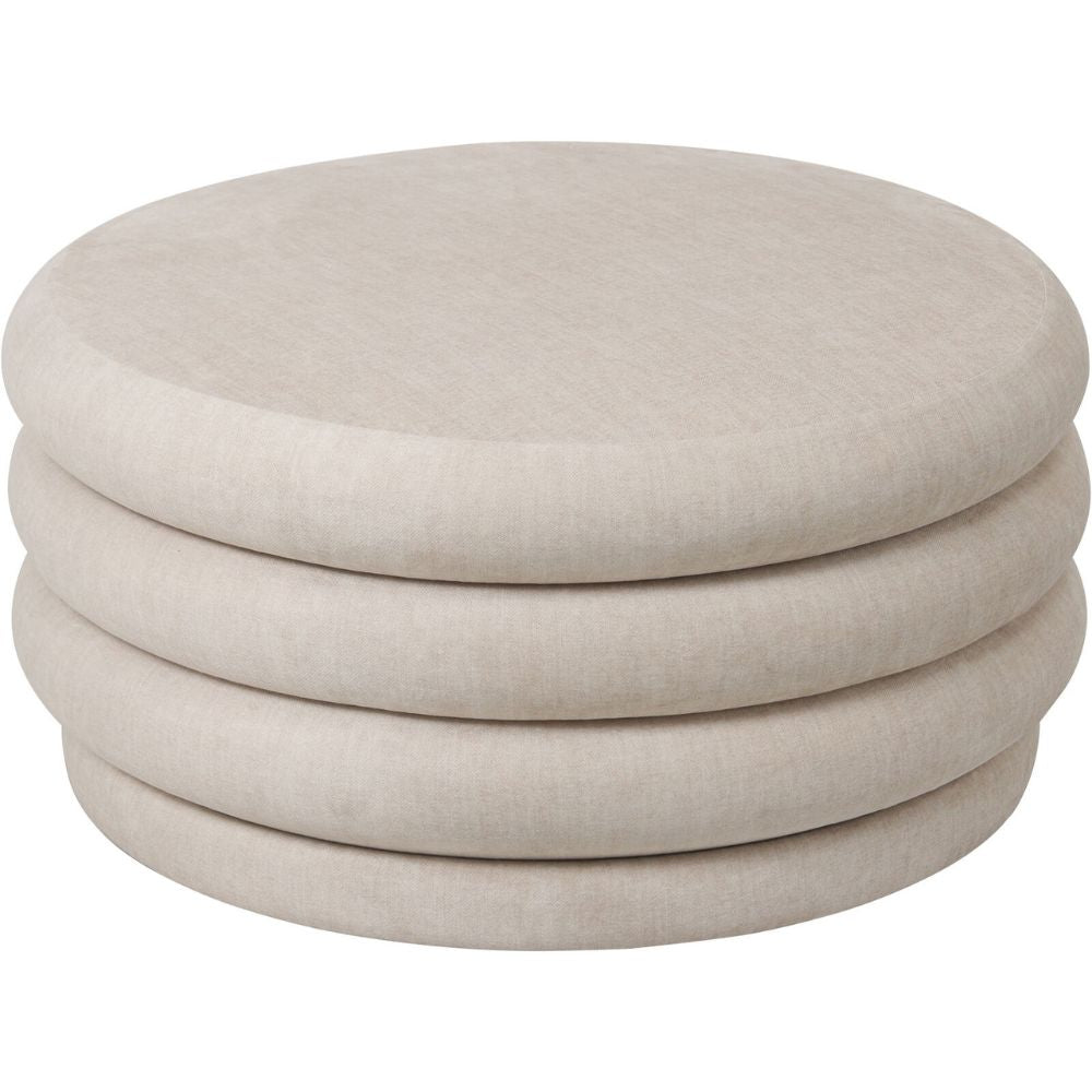 Kason Upholstered Storage Ottoman in Cream Nicholas John Interiors