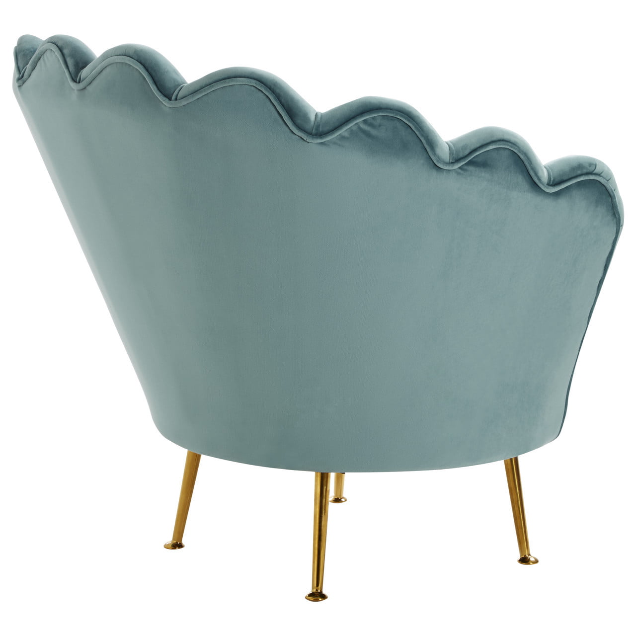 Lara Blue Scalloped Chair Nicholas John Interiors