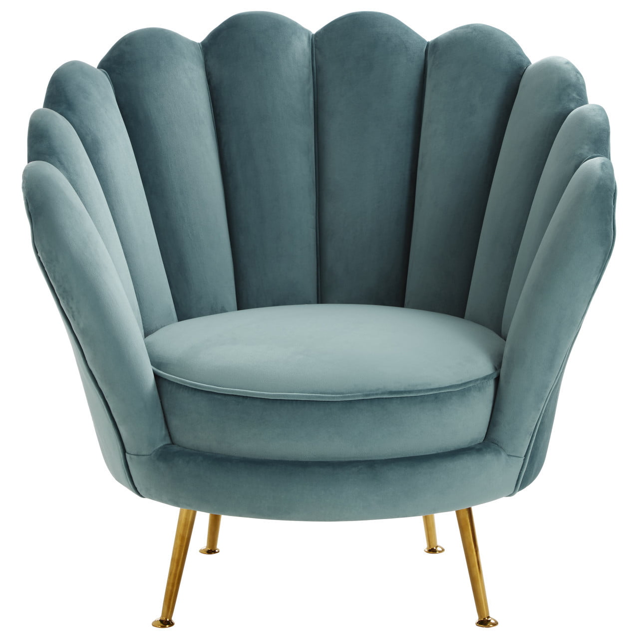 Lara Blue Scalloped Chair Nicholas John Interiors