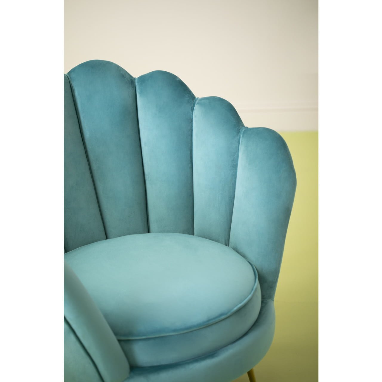 Lara Blue Scalloped Chair Nicholas John Interiors