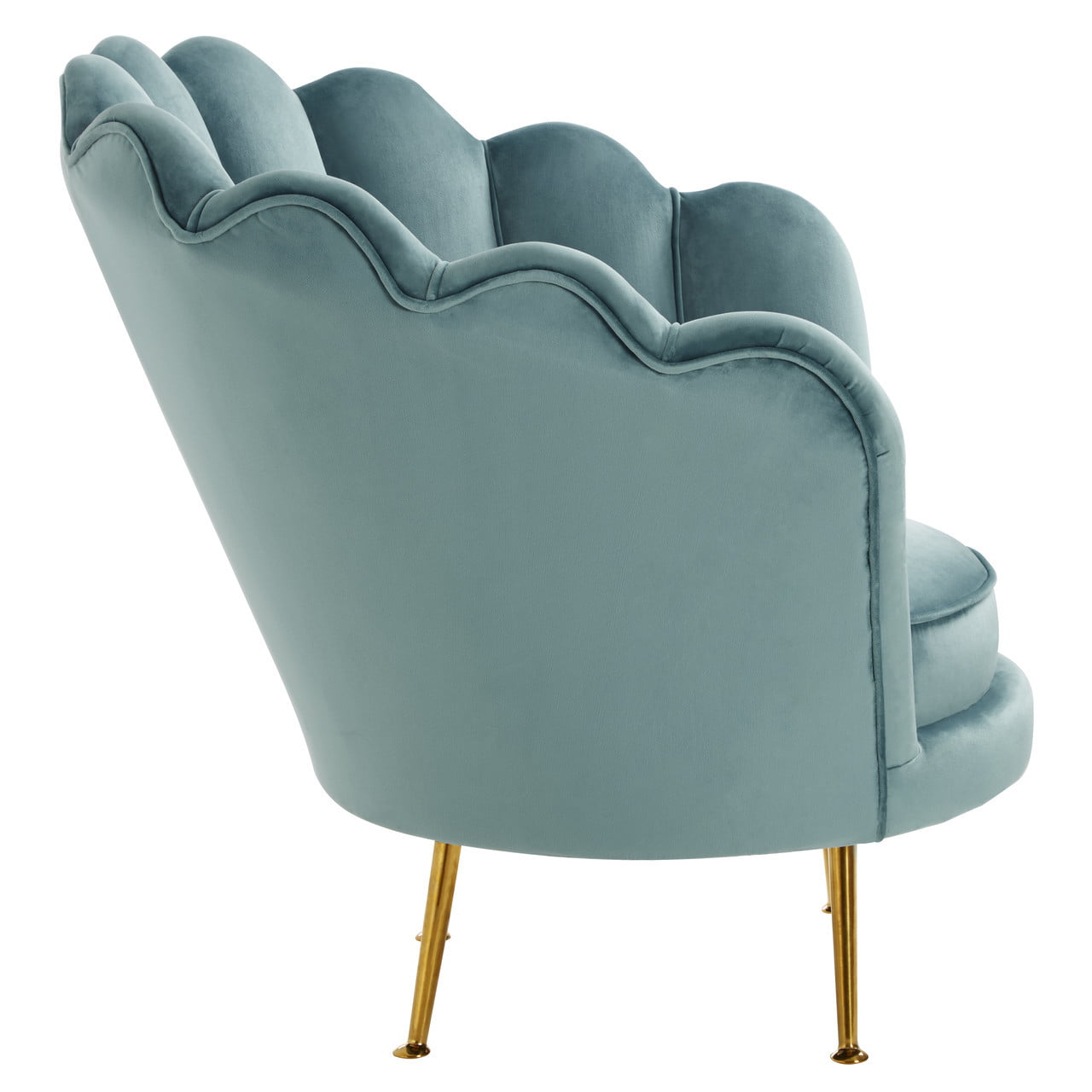 Lara Blue Scalloped Chair Nicholas John Interiors