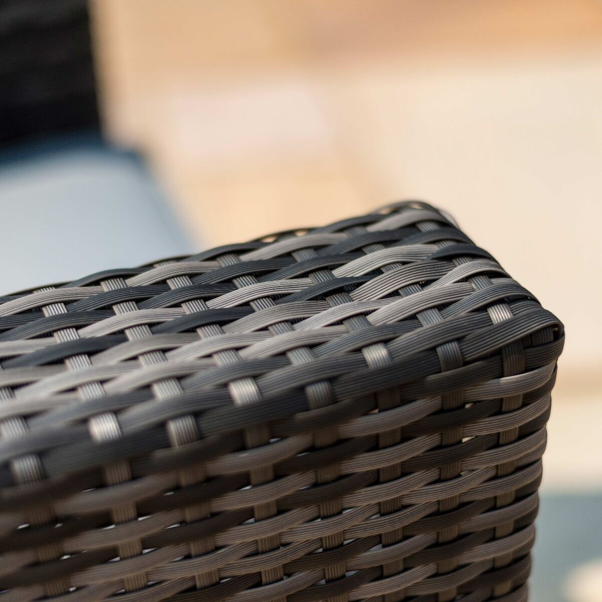 London Rattan Corner Group Garden Furniture with Ice Bucket in Grey Nicholas John Interiors