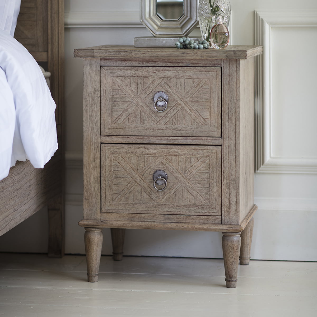 Lovell 2 Drawer Bedside Table Nicholas John Interiors