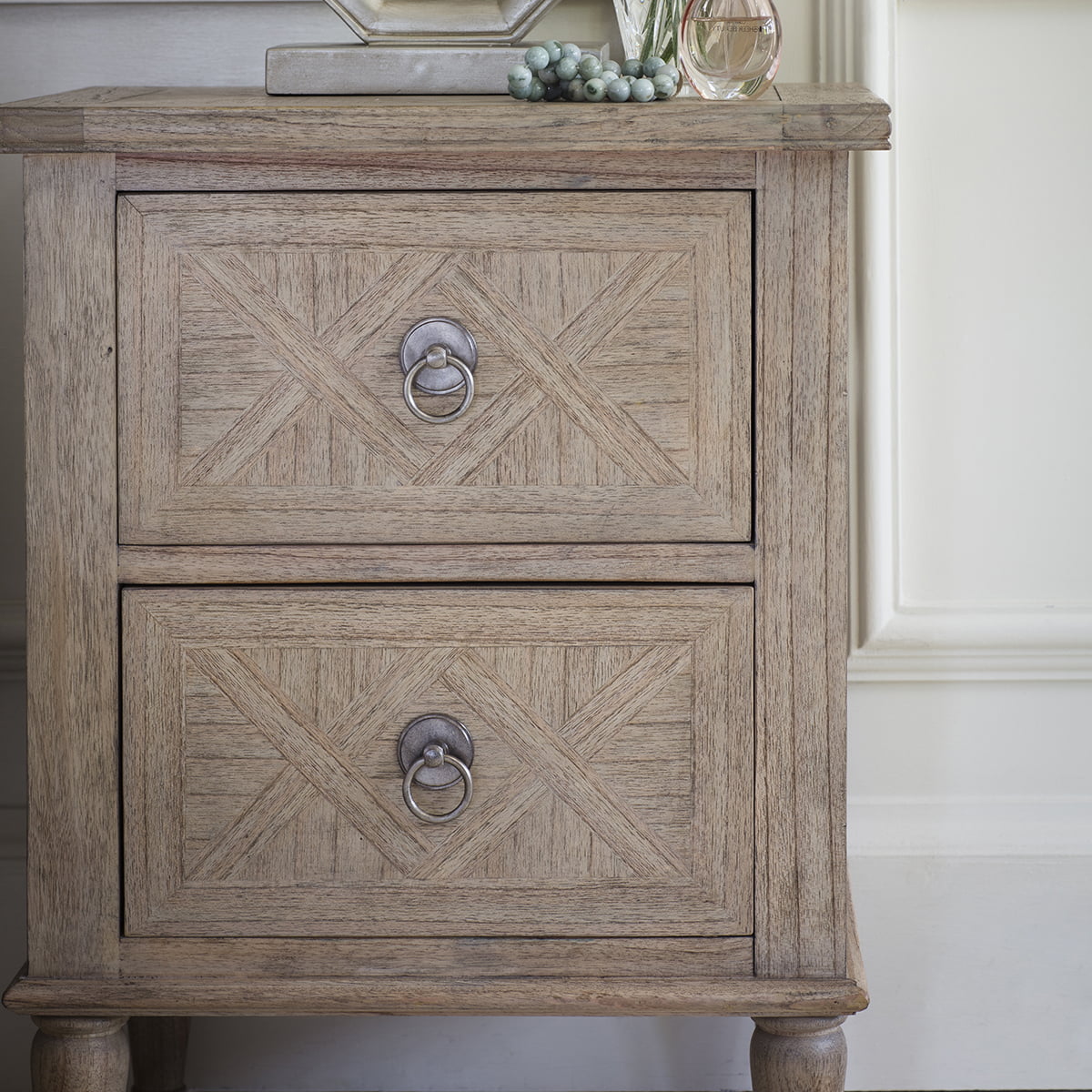 Lovell 2 Drawer Bedside Table Nicholas John Interiors