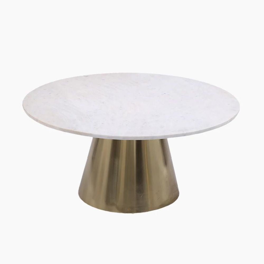 Luna Marble Top Coffee Table Nicholas John Interiors