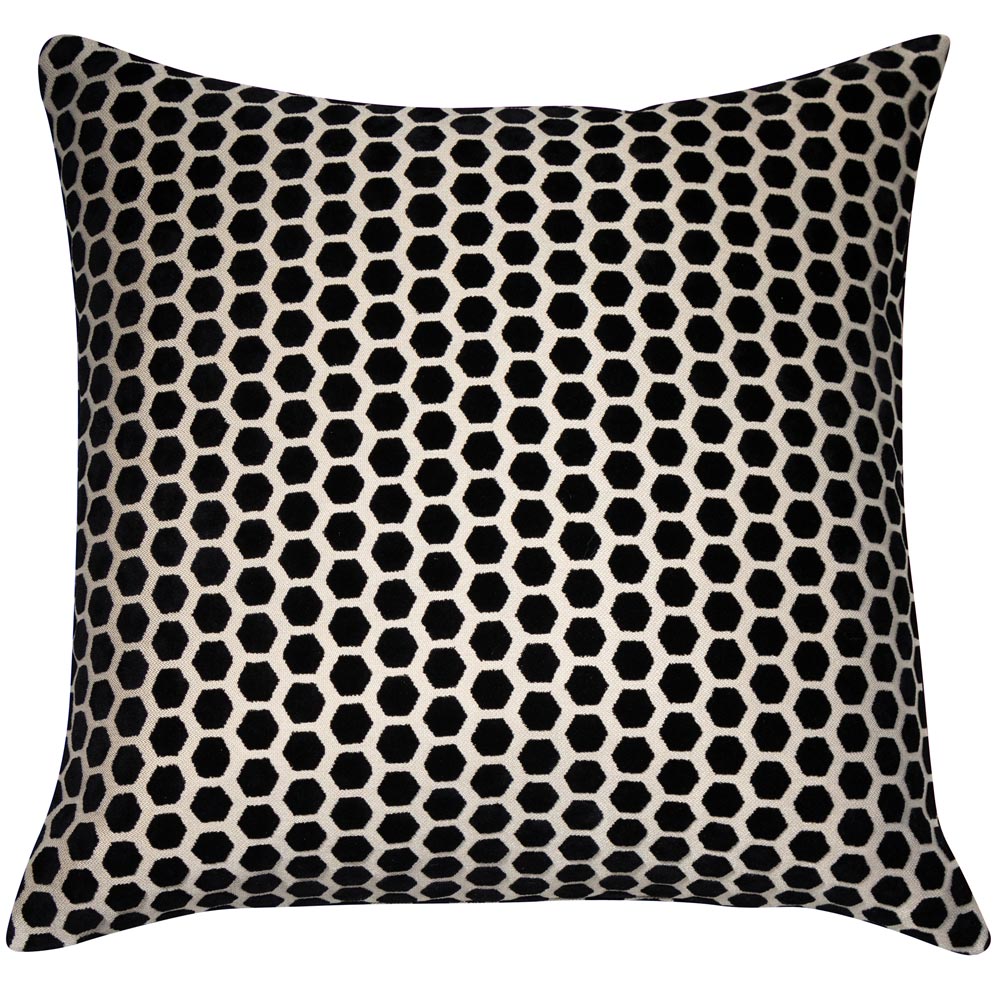 Malini Jorvik Black Cushion Nicholas John Interiors