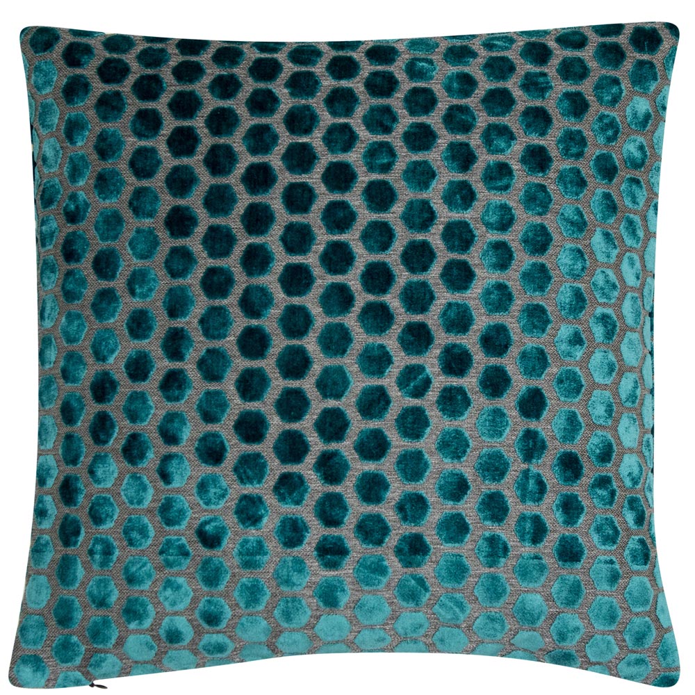 Malini Jorvik Teal Cushion Nicholas John Interiors