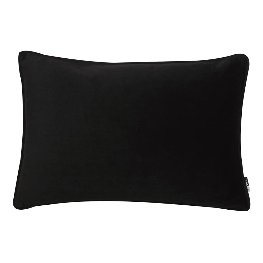 Malini Luxe Rectangle Black Cushion Nicholas John Interiors