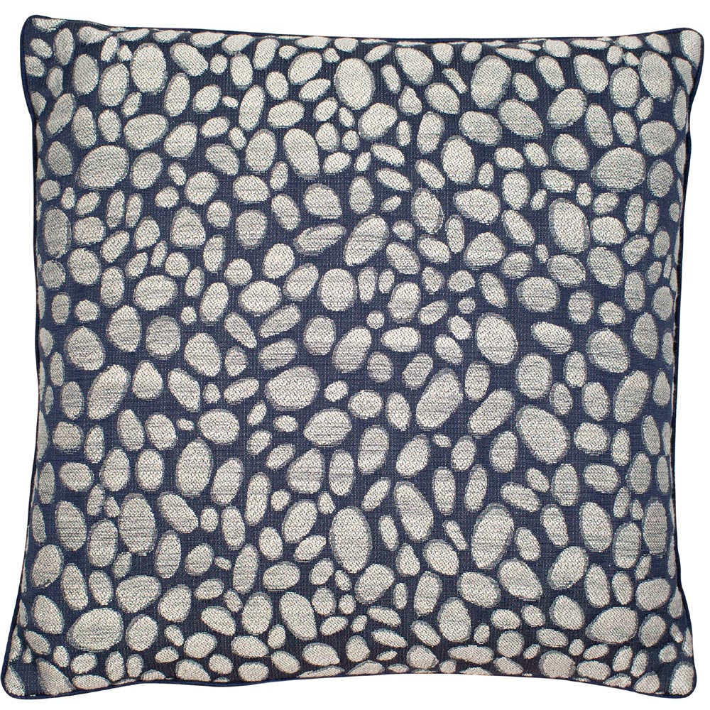 Malini Pebbles Navy Cushion Nicholas John Interiors