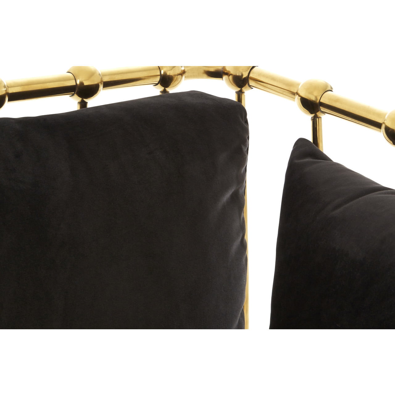 Nala Chair with Gold Finish Tapered Arms Nicholas John Interiors